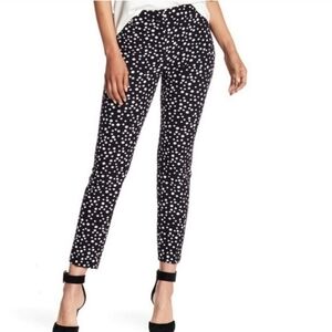 Adriana Papell Kate Black & White Floral Trouser Pants